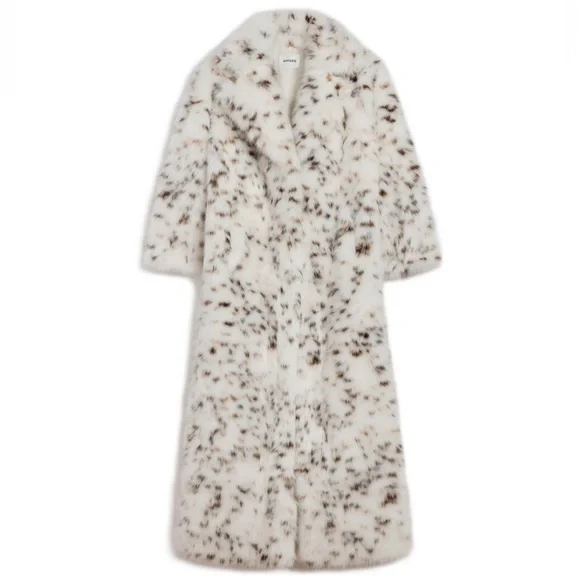 Luxury Brand New Apparis Gabrielle Maxi Coat. M size. Snow Leopard Print. - Picture 14 of 14
